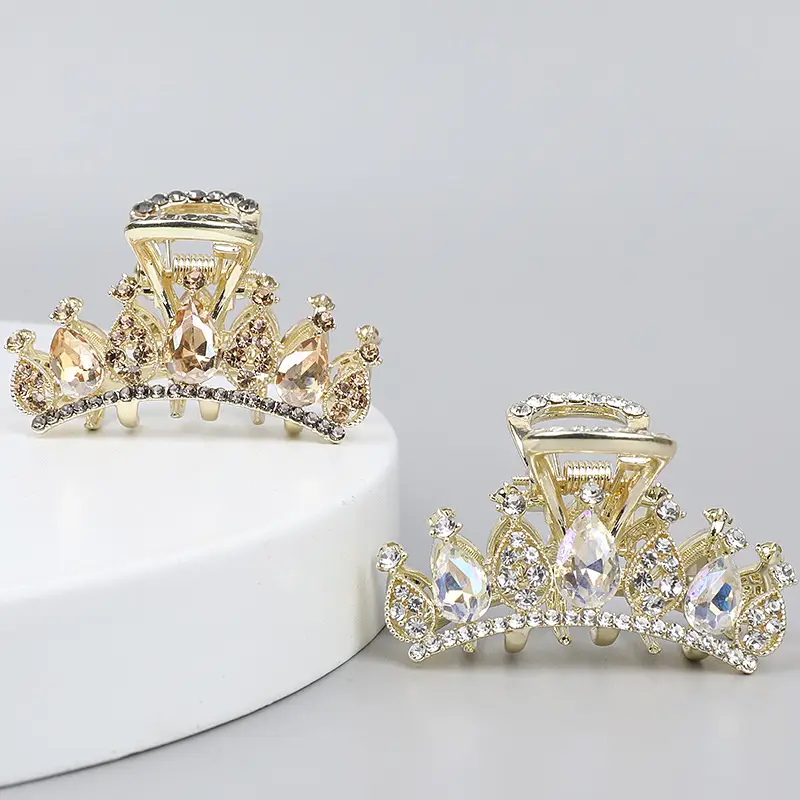 Korean Tiara Crown Clip for Women Medium Size - Image 2