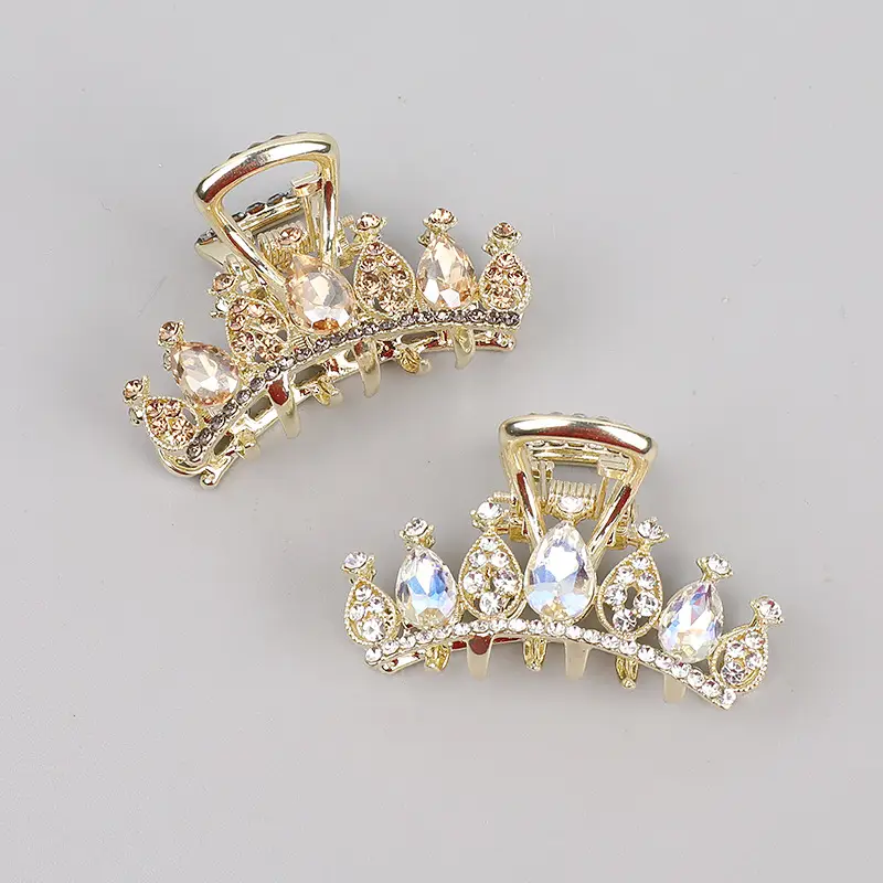 Korean Tiara Crown Clip for Women Medium Size - Image 4