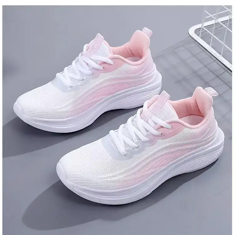 Women's Black Purple Mesh Running Shoes Lightweight Casual Sports — feature 48