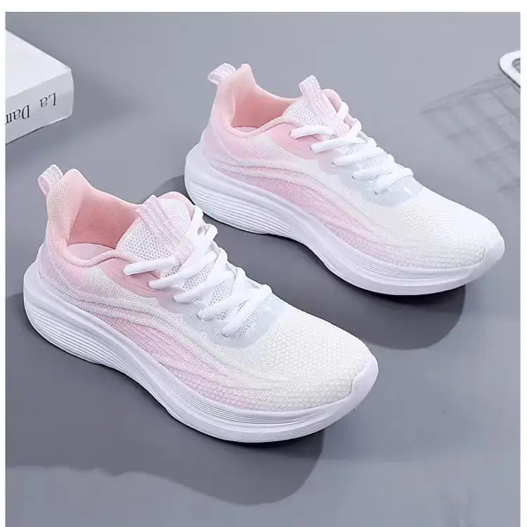 Women's Black Purple Mesh Running Shoes Lightweight Casual Sports — feature 49