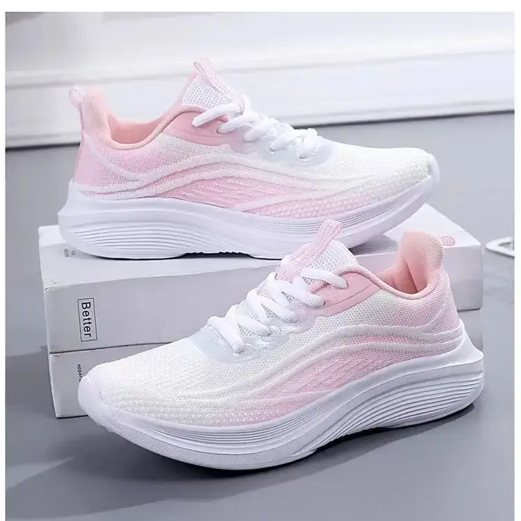Women's Black Purple Mesh Running Shoes Lightweight Casual Sports — feature 53