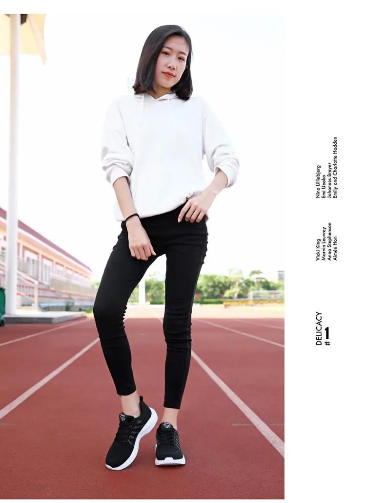 Women's Black Flying Woven Mesh Sneakers Lightweight Breathable — feature 21