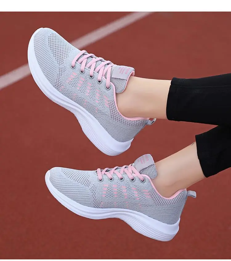 Women's Black Flying Woven Mesh Sneakers Lightweight Breathable — feature 25