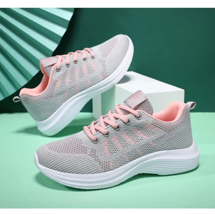 Women's Black Flying Woven Mesh Sneakers Lightweight Breathable — feature 35