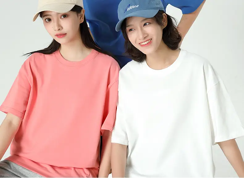 Pure Cotton Round Neck T-Shirt Orange Men Women — feature 30