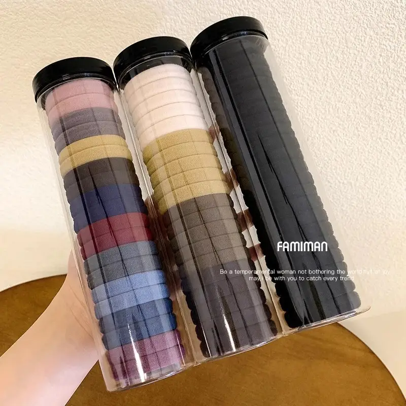 Rainbow Rubber Hair Ties Women's Casual Hair Tie - Image 7