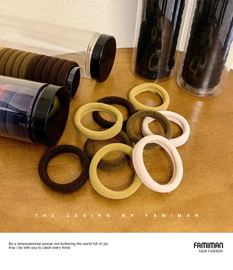 Rainbow Rubber Hair Ties Women's Casual Hair Tie — feature 10