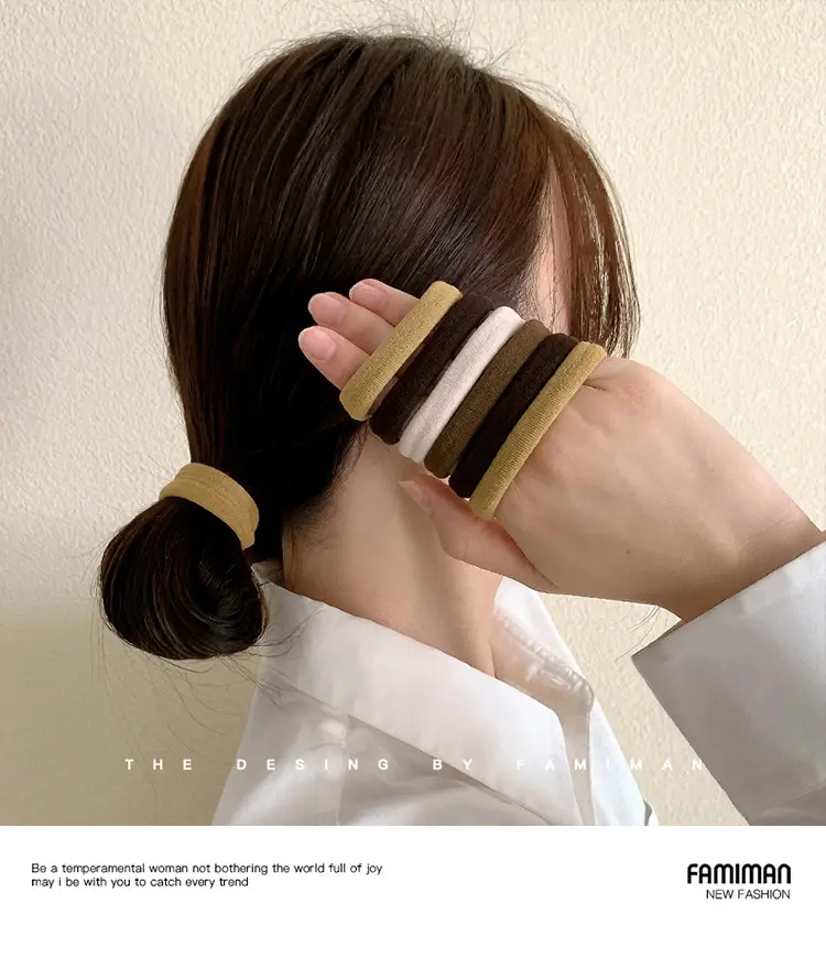 Rainbow Rubber Hair Ties Women's Casual Hair Tie — feature 11
