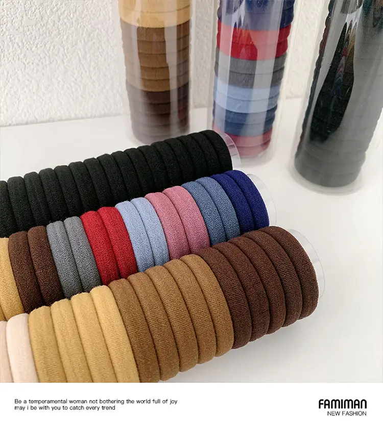 Rainbow Rubber Hair Ties Women's Casual Hair Tie — feature 9