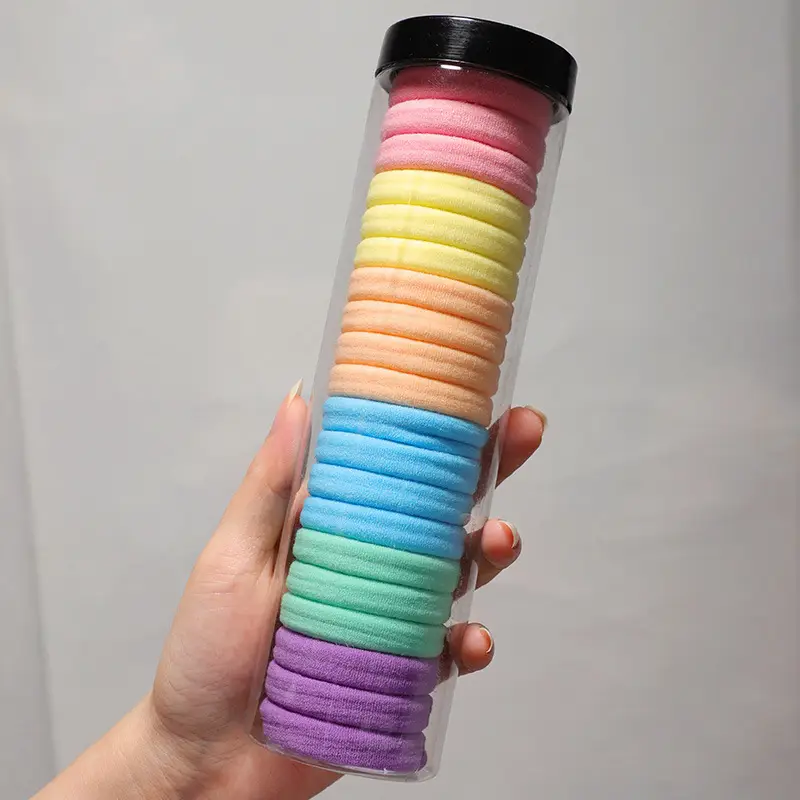 Rainbow Rubber Hair Ties Women's Casual Hair Tie - Image 4