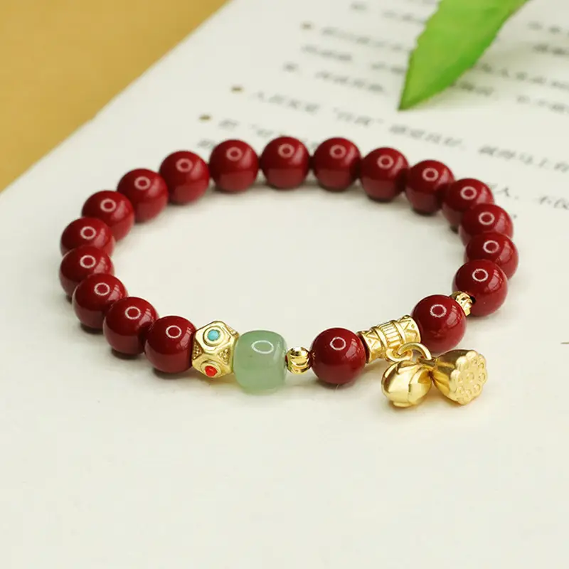 Purple Gold Sand Cinnabar Bracelet Two Generations - Image 2