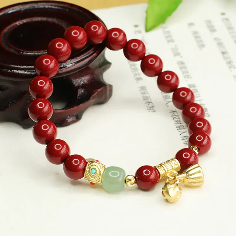 Purple Gold Sand Cinnabar Bracelet Two Generations - Image 5