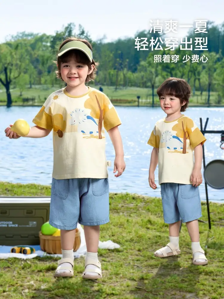 Toddler T-Shirt Right Hand European Style Yellow Blue