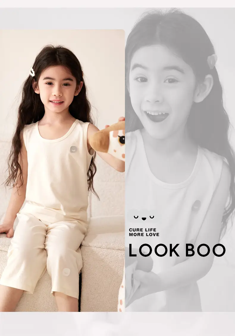 Linhje Tencel Lyocell Sleeveless Vest for Boys Girls Spring Summer — feature 13