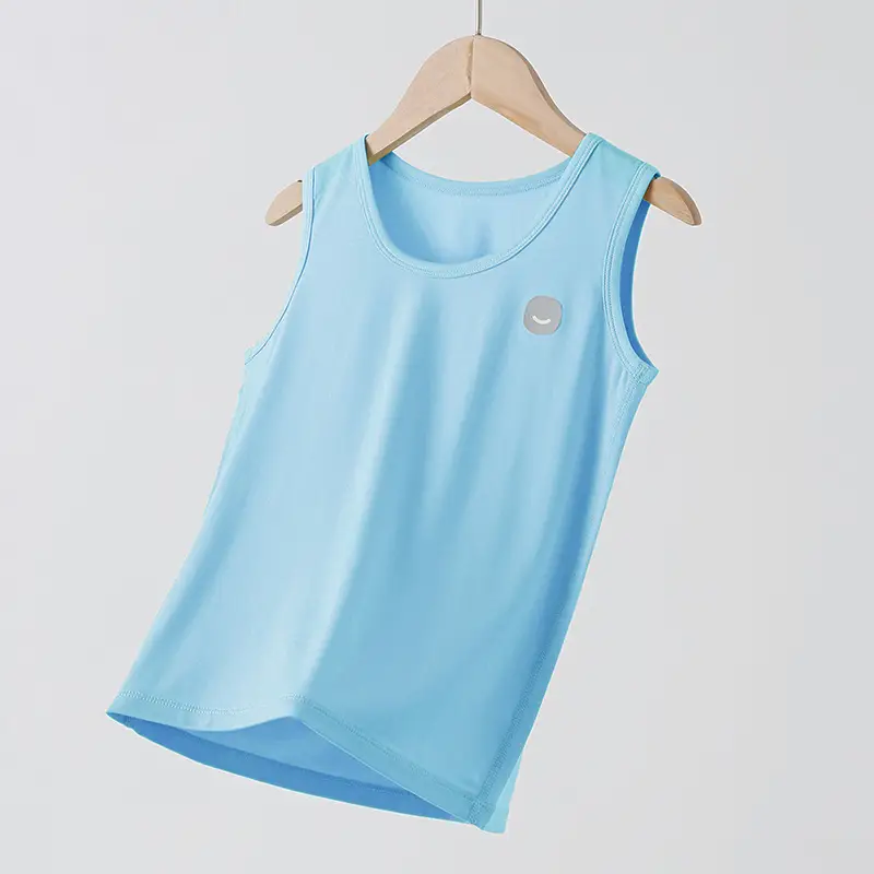 Linhje Tencel Lyocell Sleeveless Vest for Boys Girls Spring Summer - Image 2
