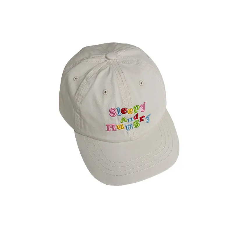 Sleepy Hangry Green & Beige Baseball Caps - Image 6