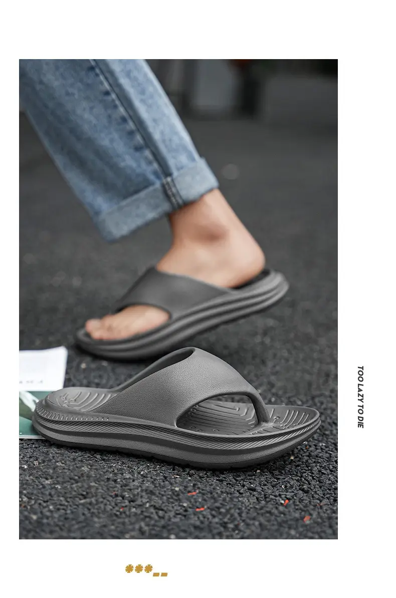 2025 Summer Flip-Flops for Men, Stylish Outdoor Beach Shoes, Trendy Soft-Soled Non-Slip Sandals for Men — feature 10