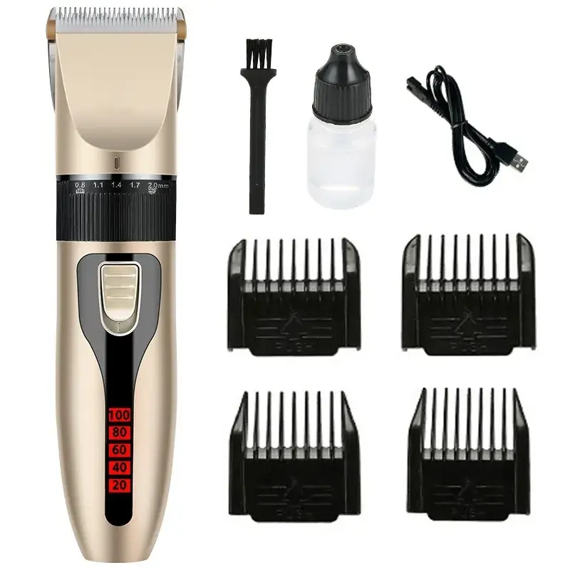 Electric Hair Clipper with 4 Blades & USB Charge - Image 35