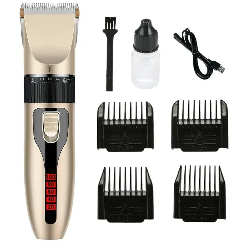 Electric Hair Clipper with 4 Blades & USB Charge - Image 37