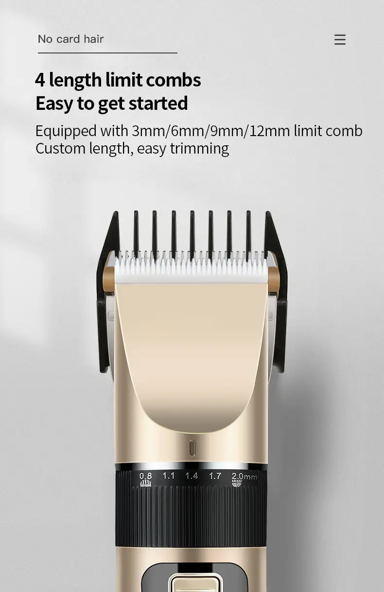 Electric Hair Clipper with 4 Blades & USB Charge — feature 7