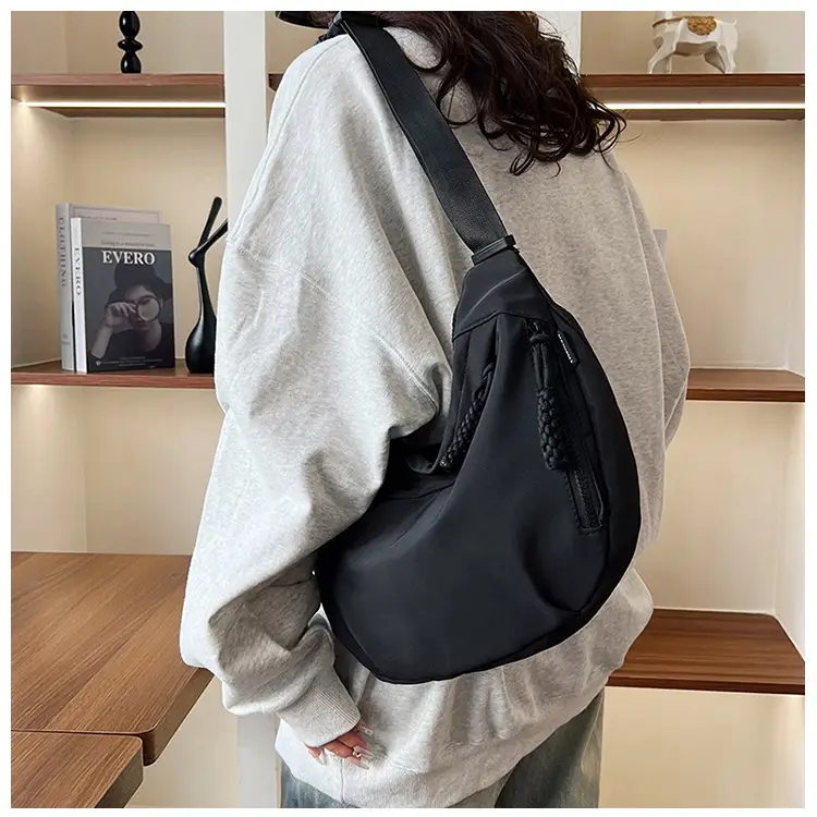 Black Shoulder Messenger Bag for Women — feature 15