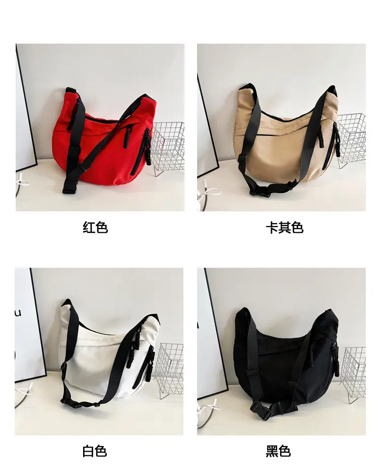 Black Shoulder Messenger Bag for Women — feature 5