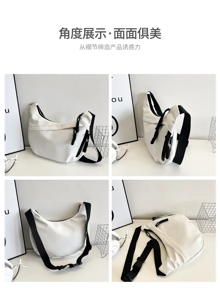 Black Shoulder Messenger Bag for Women — feature 6