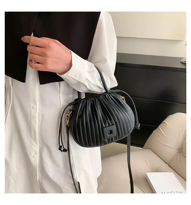 Black Pleated Crossbody Bag for Women 2026 — feature 19
