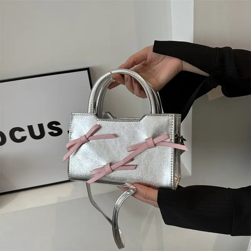 White Bow Shoulder Bag 2024 New Arrival - Image 6