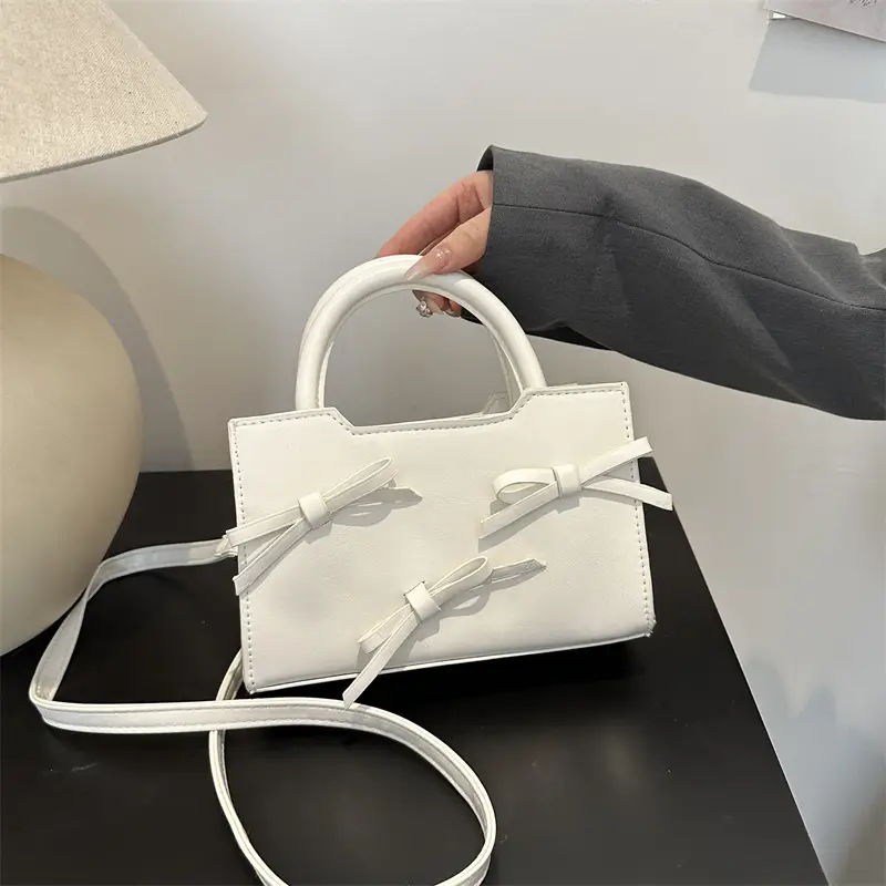 White Bow Shoulder Bag 2024 New Arrival - Image 7
