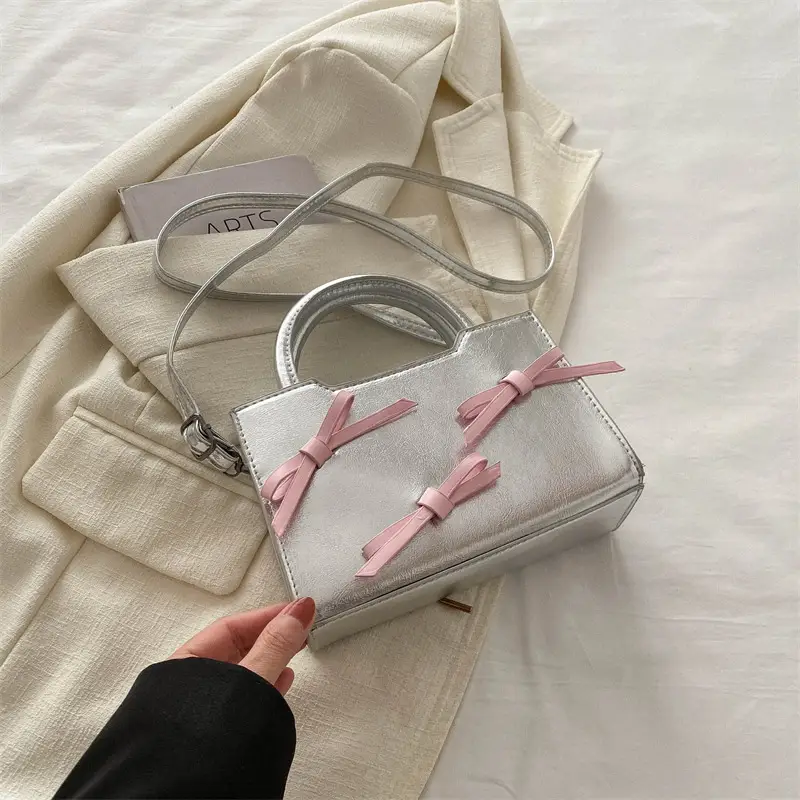 White Bow Shoulder Bag 2024 New Arrival - Image 3