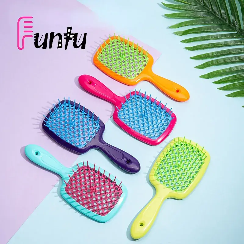 Mesh Hair Brush for Smooth Wet Dry Hair — feature 2