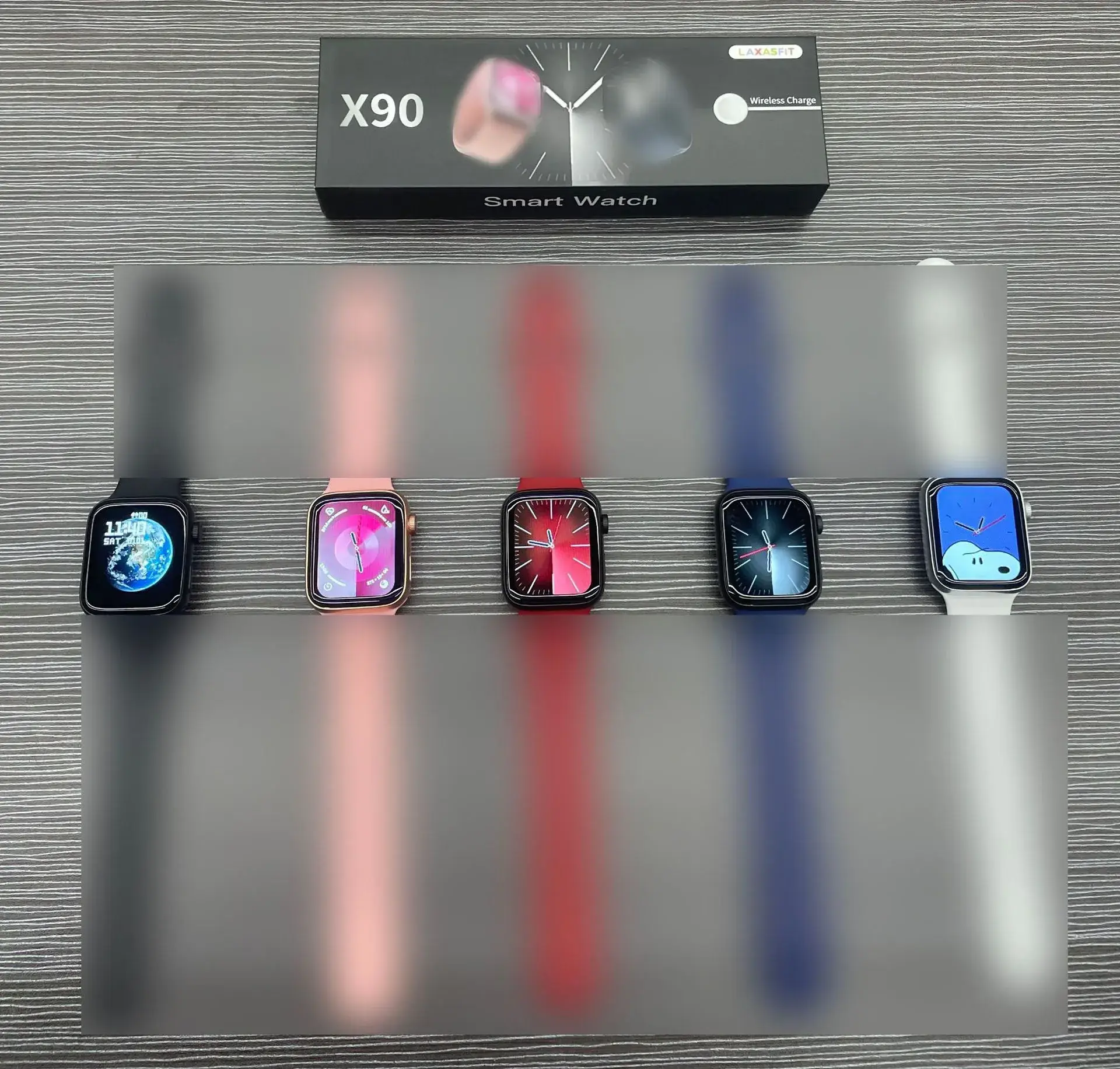 X90 Cross-Brand Bluetooth Smart Watch with Heart Rate & Battery Charging - Image 4