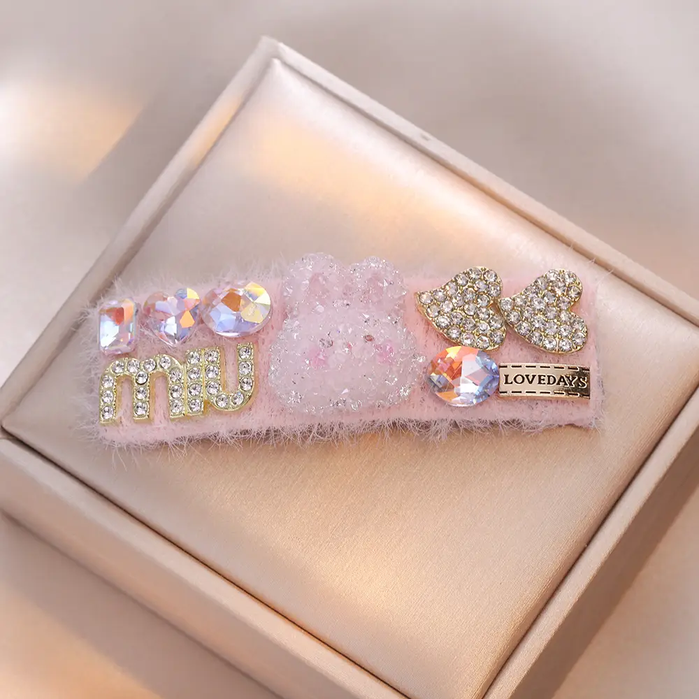 Pink Crystal Hairpin Clip for Girls - Image 6