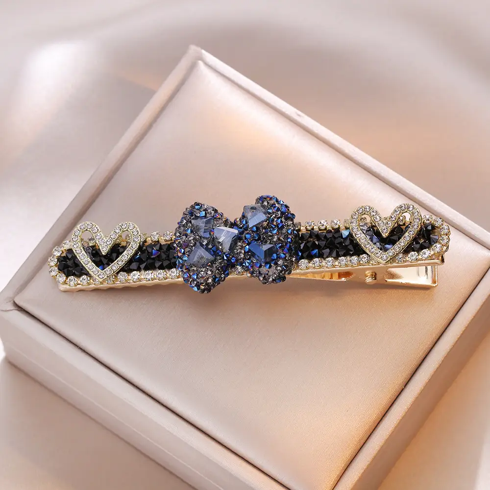 Pink Crystal Hairpin Clip for Girls - Image 2