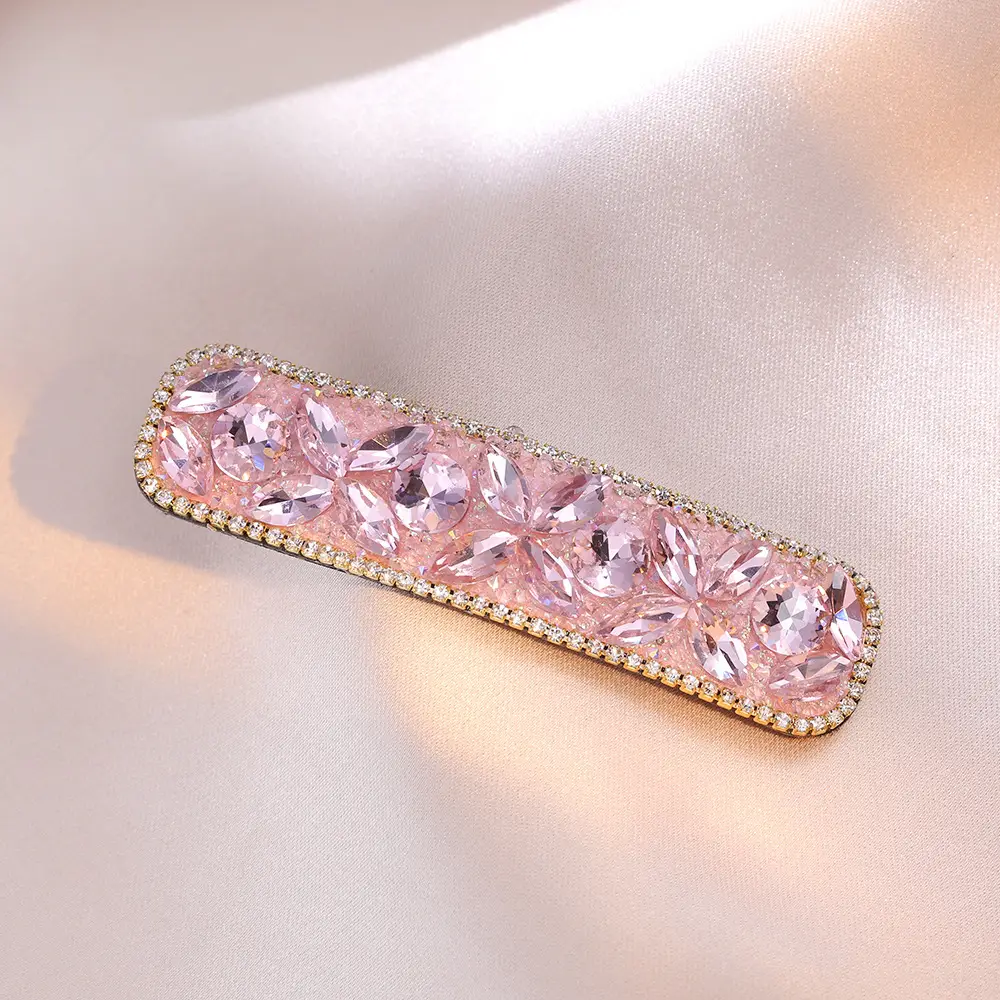 Pink Crystal Hairpin Clip for Girls - Image 4