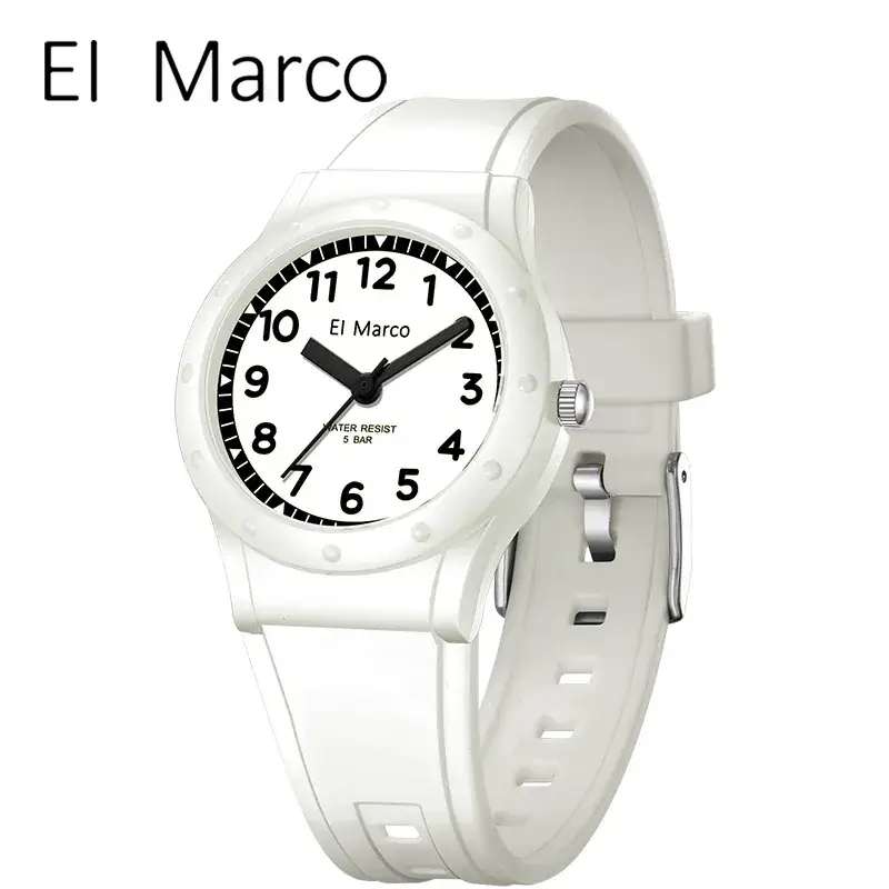 El Marco Waterproof Green Quartz Watch for Kids - Image 28