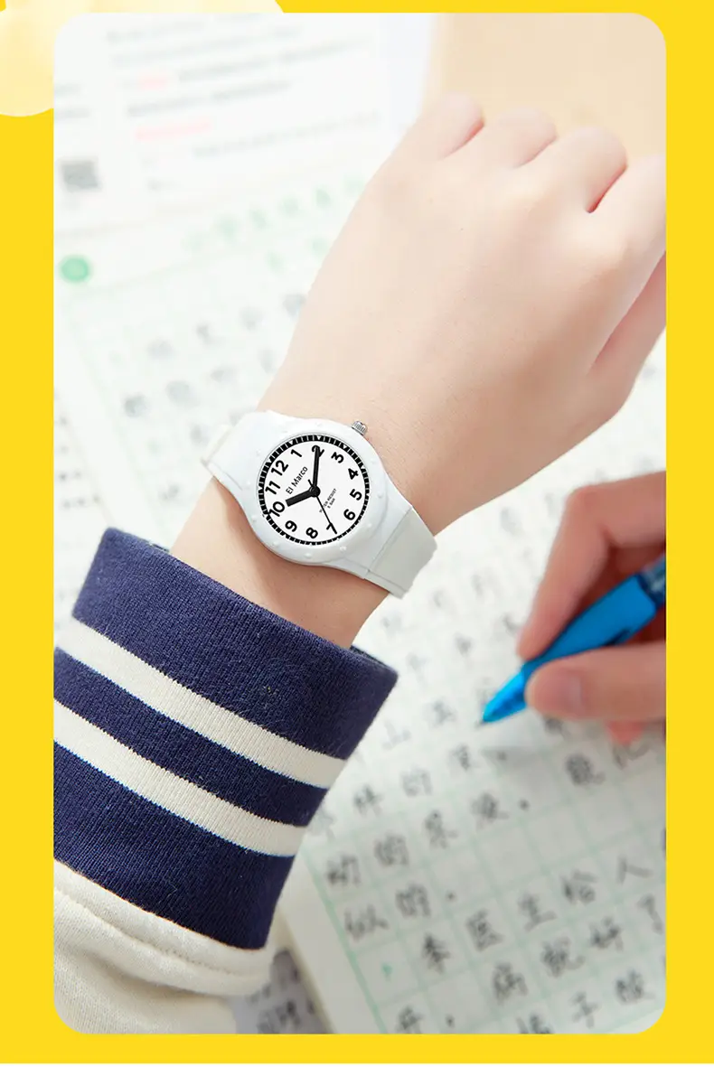 El Marco Waterproof Green Quartz Watch for Kids — feature 10