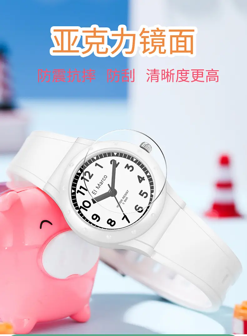 El Marco Waterproof Green Quartz Watch for Kids — feature 13