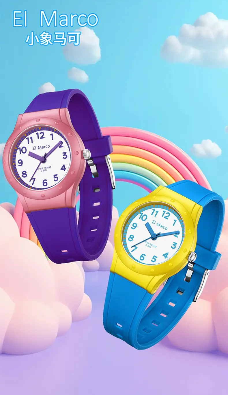 El Marco Waterproof Green Quartz Watch for Kids — feature 4