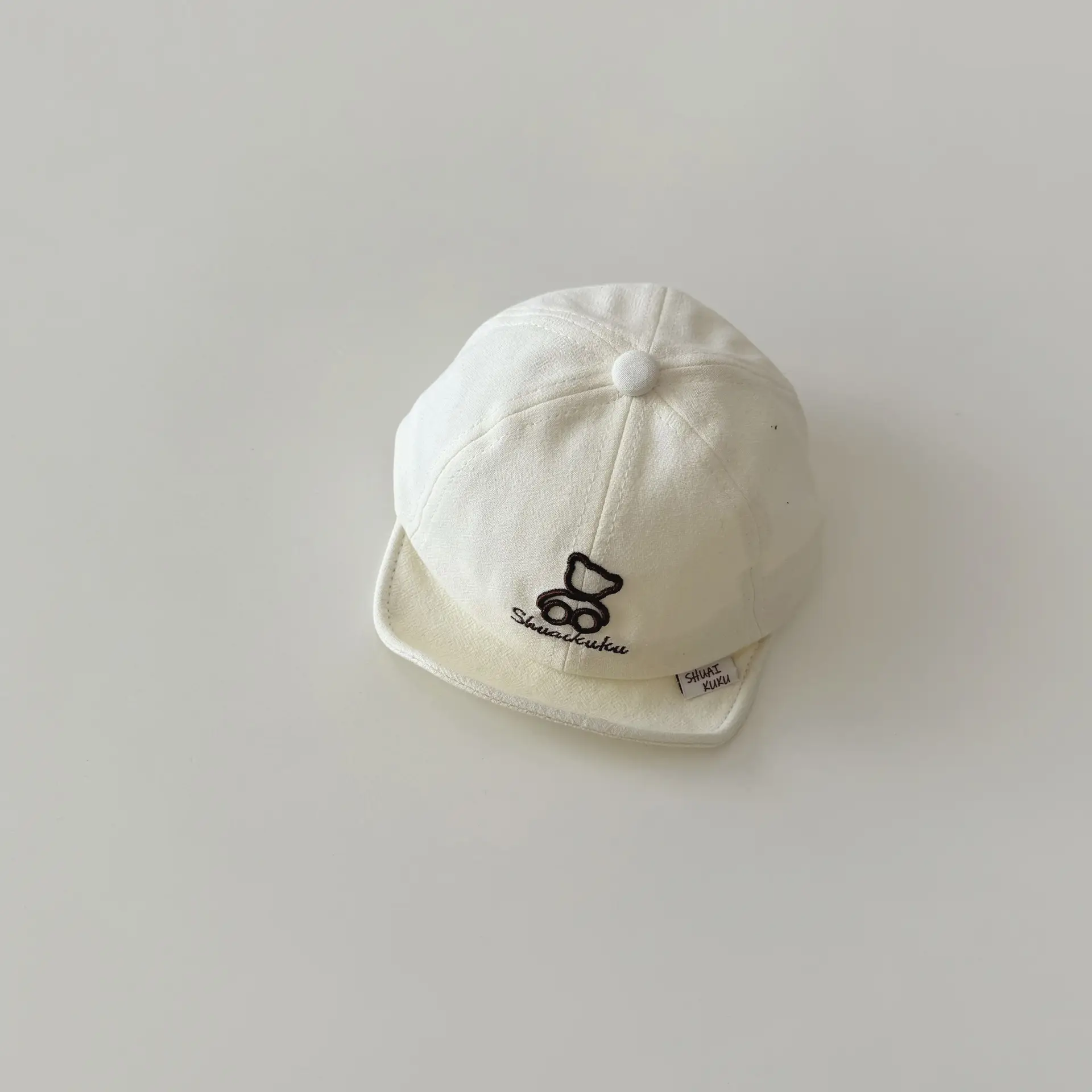 Yipan Korean Baby Hats Spring Autumn 2025 New Cartoon Bear Sun Protection Sunshade Baby Baseball Cap Wholesale - Image 2