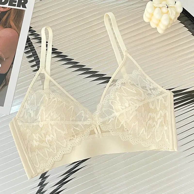 Black Lace Push Up Bra for Women - Image 12