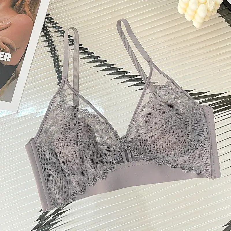 Black Lace Push Up Bra for Women - Image 16