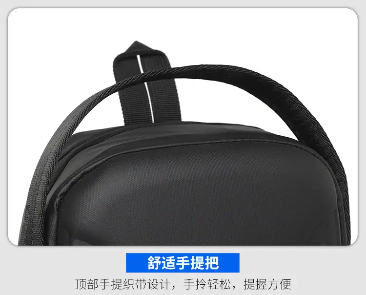 Men's Black Multi-Functional Shoulder Bag with Adjustable Strap — feature 41