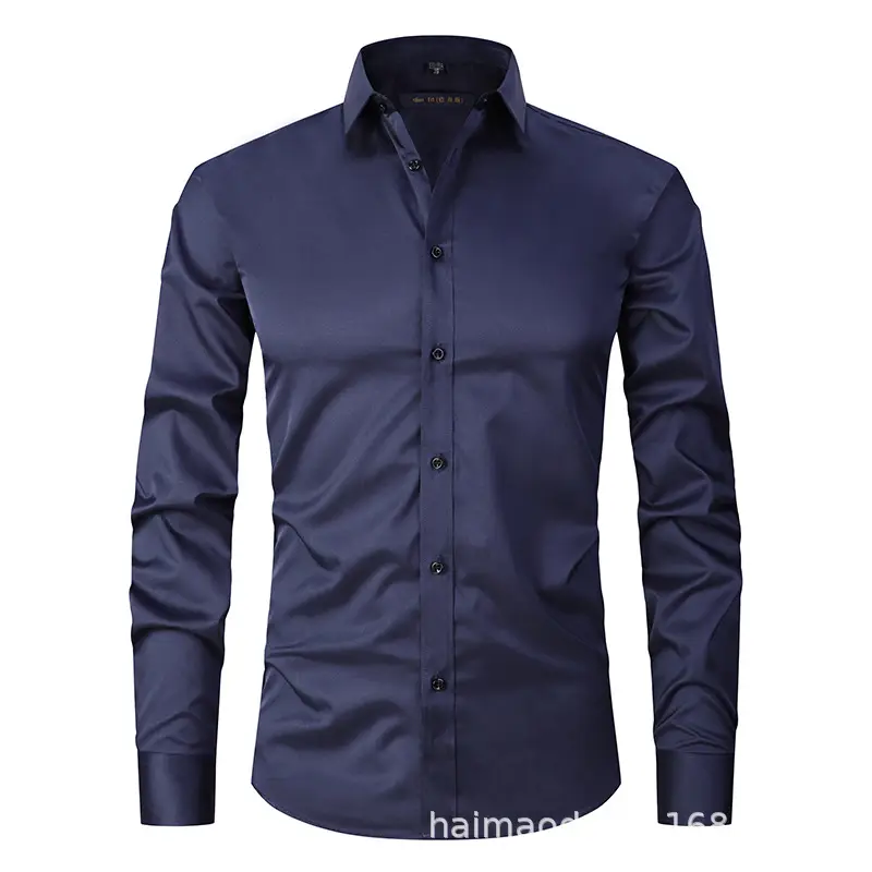 Men's Maroon Button Down Shirt for Commute - Image 20