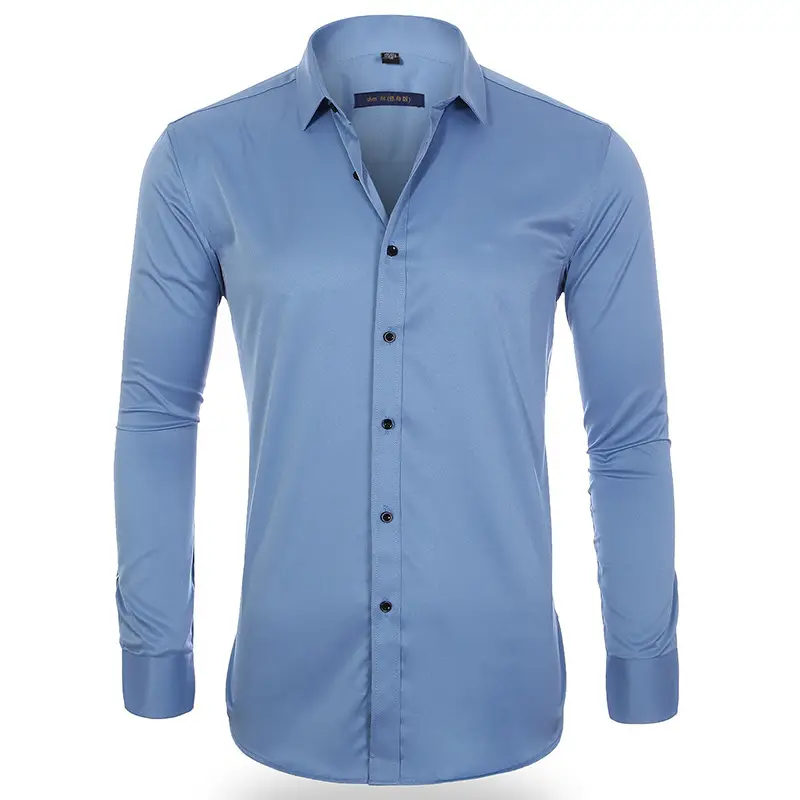 Men's Maroon Button Down Shirt for Commute - Image 12