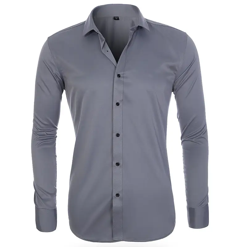 Men's Maroon Button Down Shirt for Commute - Image 13