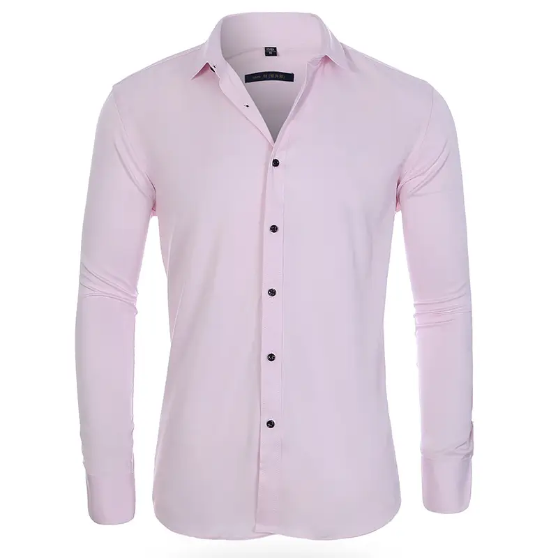 Men's Maroon Button Down Shirt for Commute - Image 2