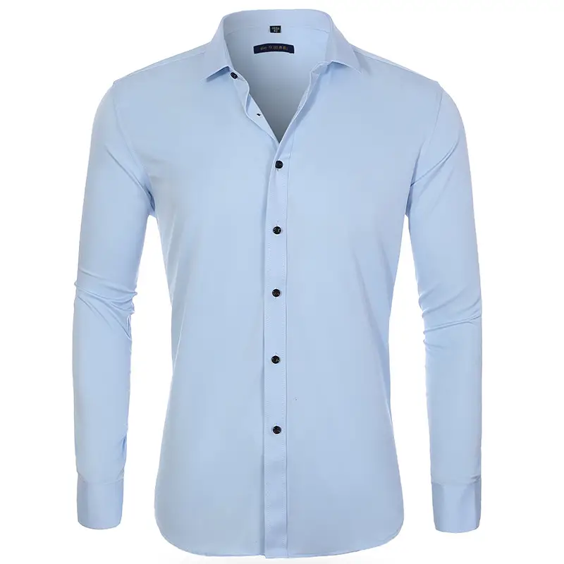 Men's Maroon Button Down Shirt for Commute - Image 3