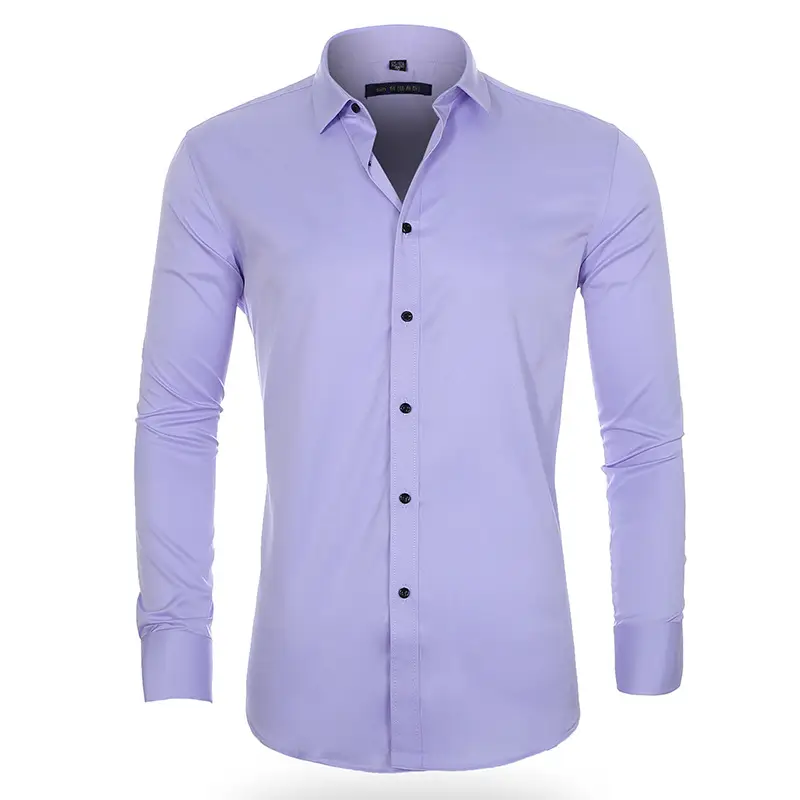 Men's Maroon Button Down Shirt for Commute - Image 4